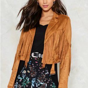 NEW! Nasty Gal Fringe Jacket